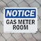 Signmission Gas Meter Room, 10 in W x Rectangle, Plastic OS-2PACK-NS-P-710-L-13012 - alternate 4
